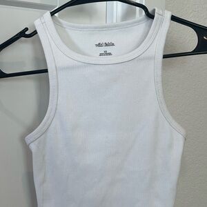 *SOLD* Wild Fable Ribbed White Top